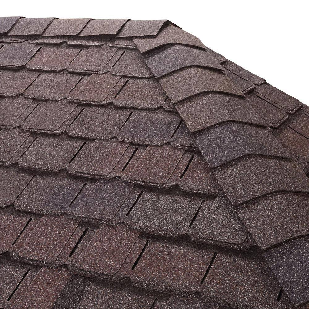 GAF Timbertex Royal Slate Double-Layer Hip and Ridge Cap Roofing Shingles (20 lin. ft. per Bundle) (30-Pieces)