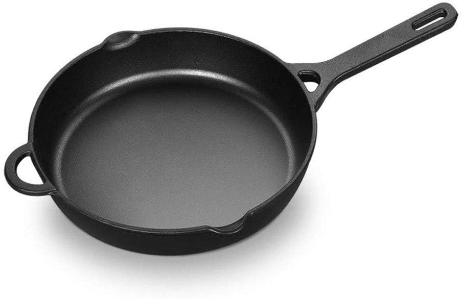 Backcountry Cast Iron Skillet Pre-Seasoned for Non-Stick Like Surface Cookware Oven Broiler Grill Safe Kitchen Deep Fryer Restaurant Chef Quality