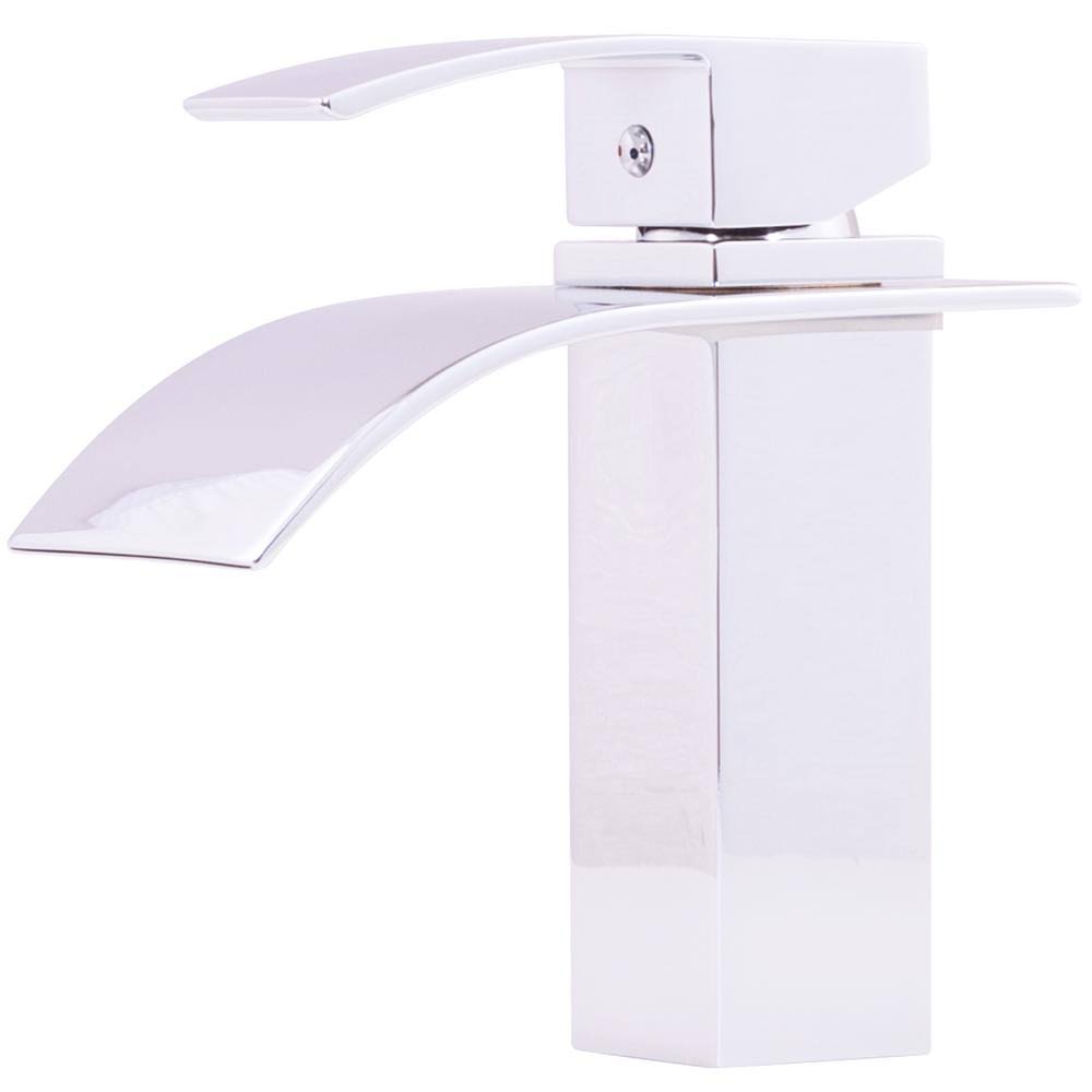 Novatto Remi Single Lever WaterSense Bathroom Faucet, Chrome Finish