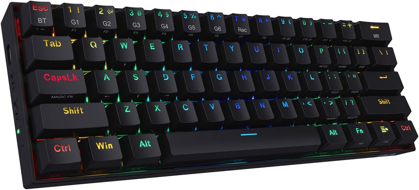 Redragon K530 Draconic 60% Compact RGB Wireless Mechanical Keyboard