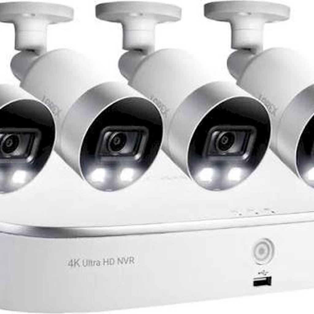 Lorex - 8-Channel, 4-Camera Indoor/Outdoor Wired 4K UHD 2TB NVR Surveillance System - White