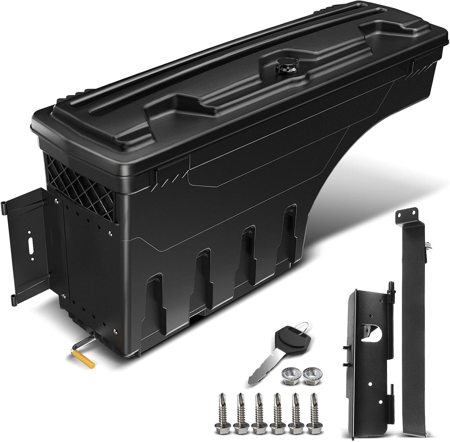 A-Premium Lockable Truck Bed Storage Box Case Tool Box Compatible with Toyota Tundra 2007-2020 Pickup Right Passenger Side