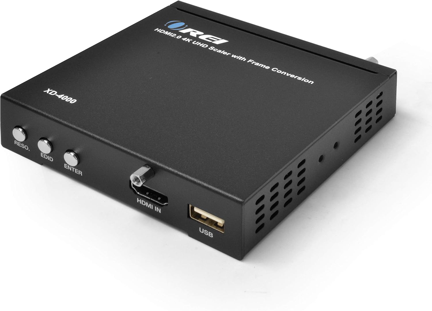 4K HDMI Scaler by OREI Up and Down Function Convert Resolutions at 720p, 1080p, 4K 30Hz, 4K 60Hz, with Optical Analog Audio Extractor, RS-232 Support