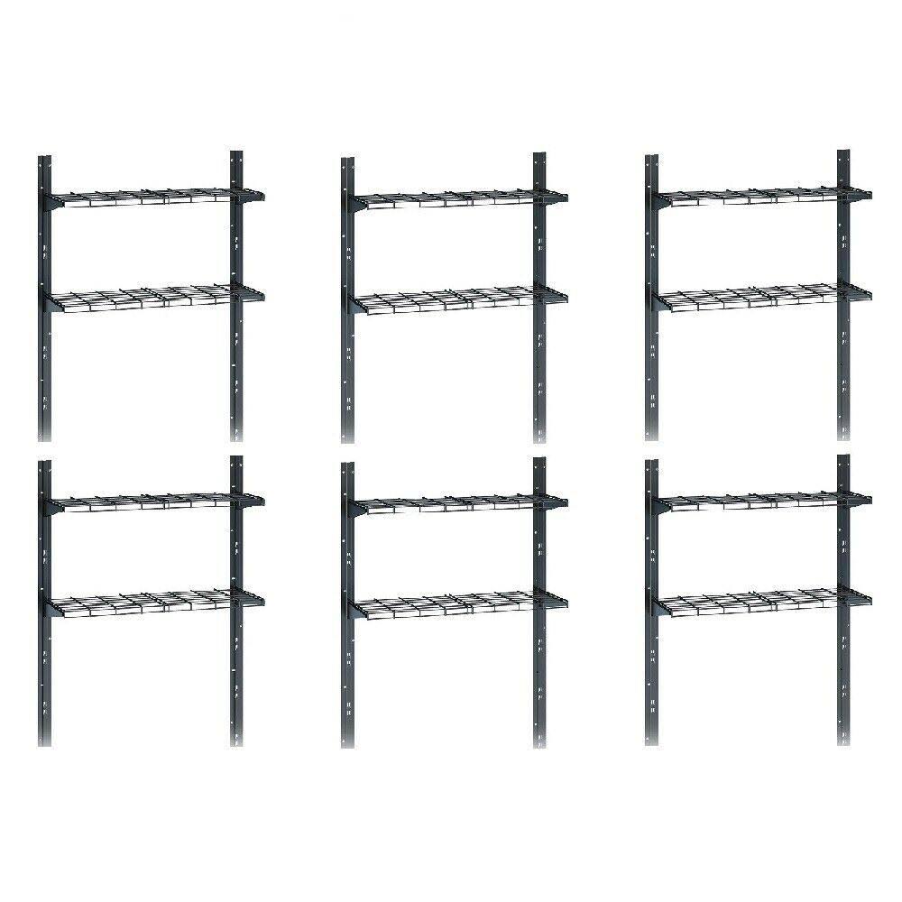 Suncast Outdoor Storage Shed Shelf Kit for Sierra and Everett Shed (6 Pack)