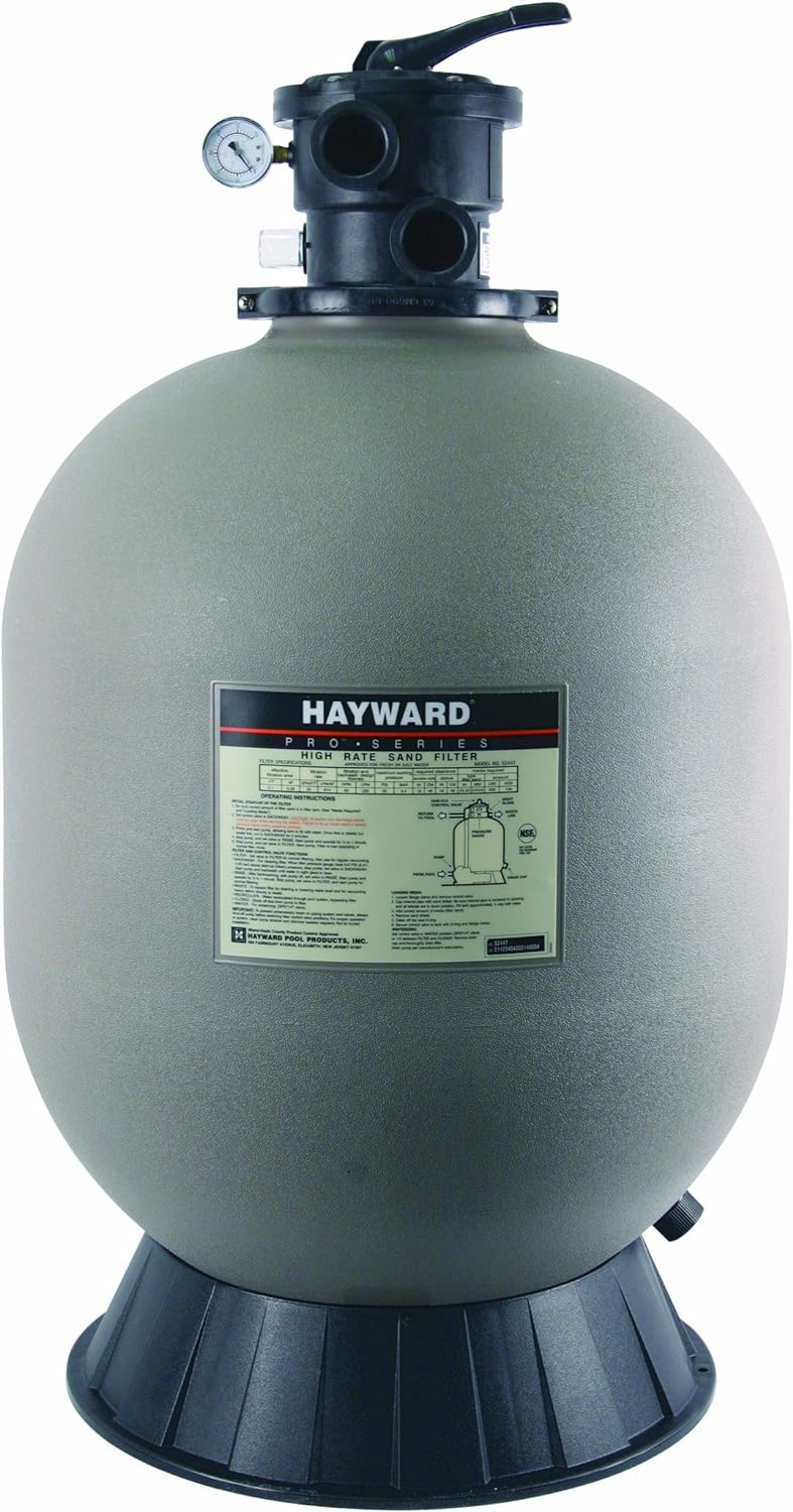 Hayward W3S244T2 Pool Sand Filter, 24 Inch, Tan