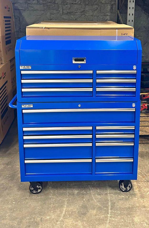 2 PIECE 41&rdquo; INCH 15 DRAWER TOOL CHEST".