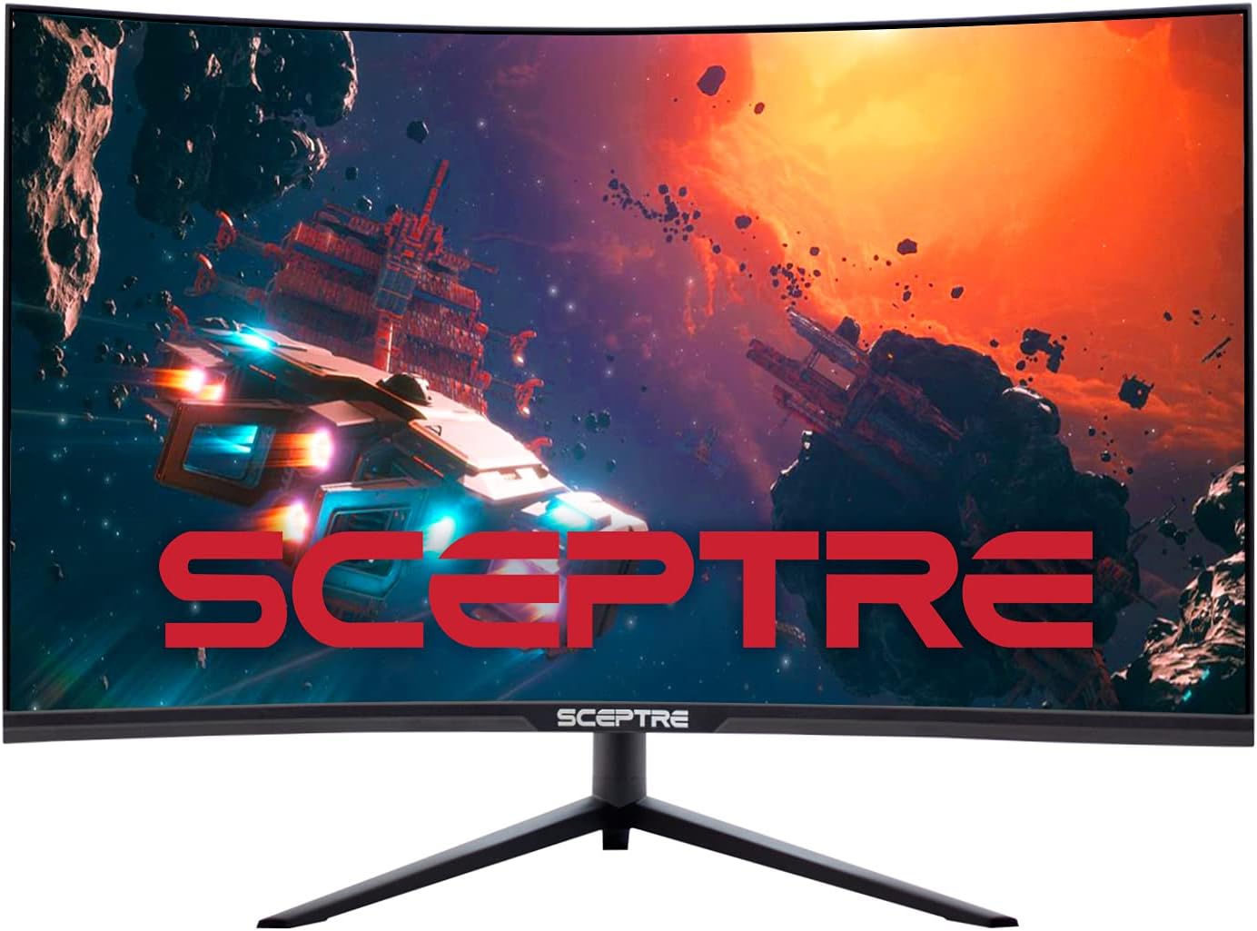 Sceptre 32 inch Curved 2K Gaming Monitor QHD 2560 x 1440 up to 165Hz 144Hz 1ms HDR400 400 Lux AMD FreeSync Premium