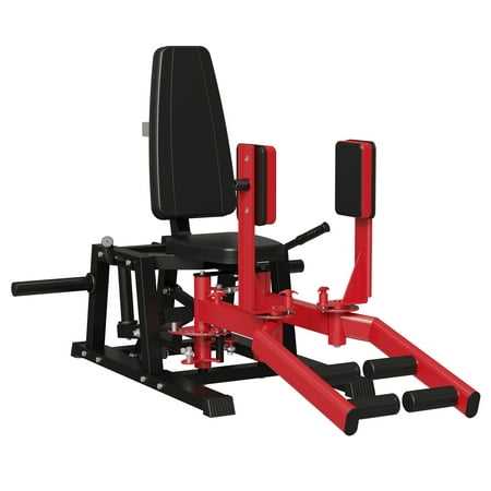 Syedee Hip Abductor Machine, Plate-Loaded Inner and Outer Thigh Machine, Thigh Master Hip Trainer, Hip Thrusters for Home Gym2024 Vision, Red
