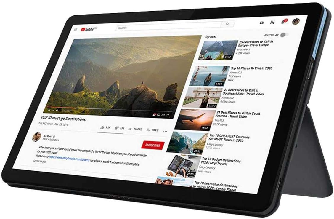 Lenovo Chromebook Duet, 2-in-1, 10.1" WUXGA (1920 x 1200) Display, MediaTek Helio P60T, 4GB LPDDR4X RAM, 64GB eMCP SSD