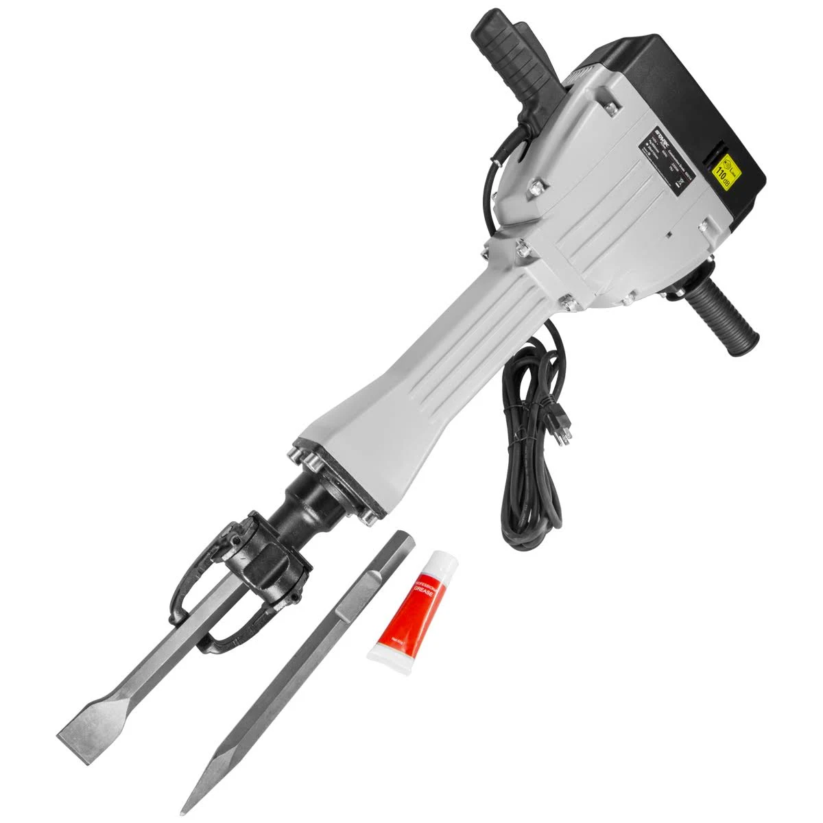 Stark Industry 2050 Watt Electric Demolition Breaker Jack Hammer (75 Joules) w/Point u0026 Bull Chisel Bit Set