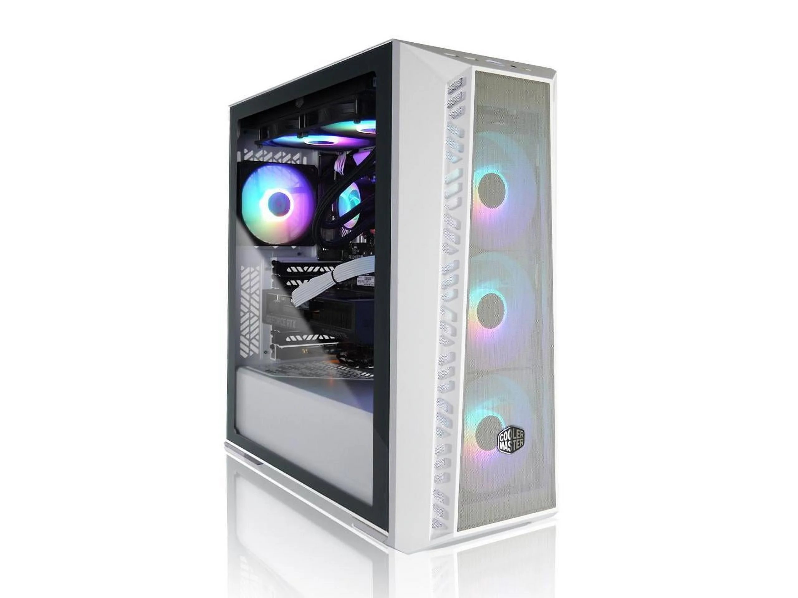 AVGPC Hellfire Series Gaming PC - AMD Ryzen 7 7800X3D 8-Core, RTX 4070 12GB, 32GB 6000MHz DDR5, 1TB NVME M.2 SSD, 240mm AIO Liquid Cooler
