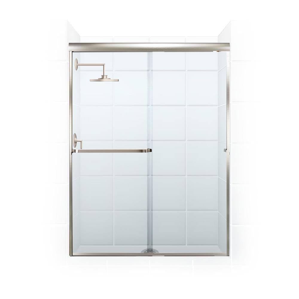 Coastal Shower Doors 5246.69N-C Paragon Series 46x22 x 69x22 Sliding Frameless Shower Door Trim Finish: Brushed Nickel
