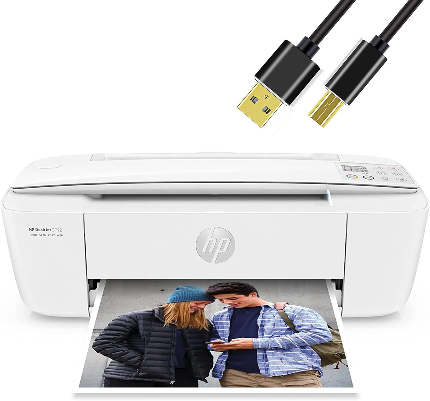 H -P DeskJet Wireless Color Inkjet Printer All-in-One with LCD Display