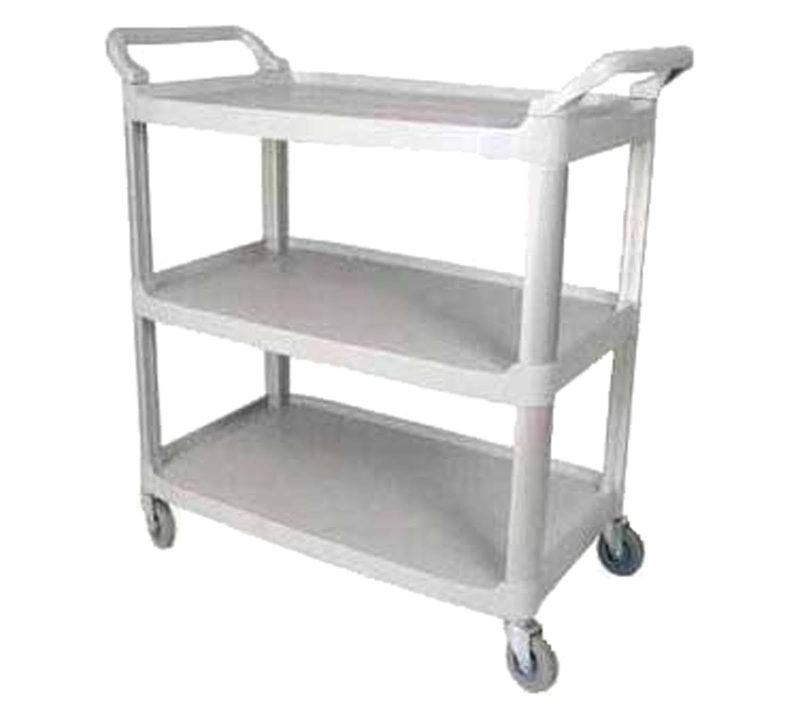 Winco UC-40G 3 Tier Gray Utility Cart