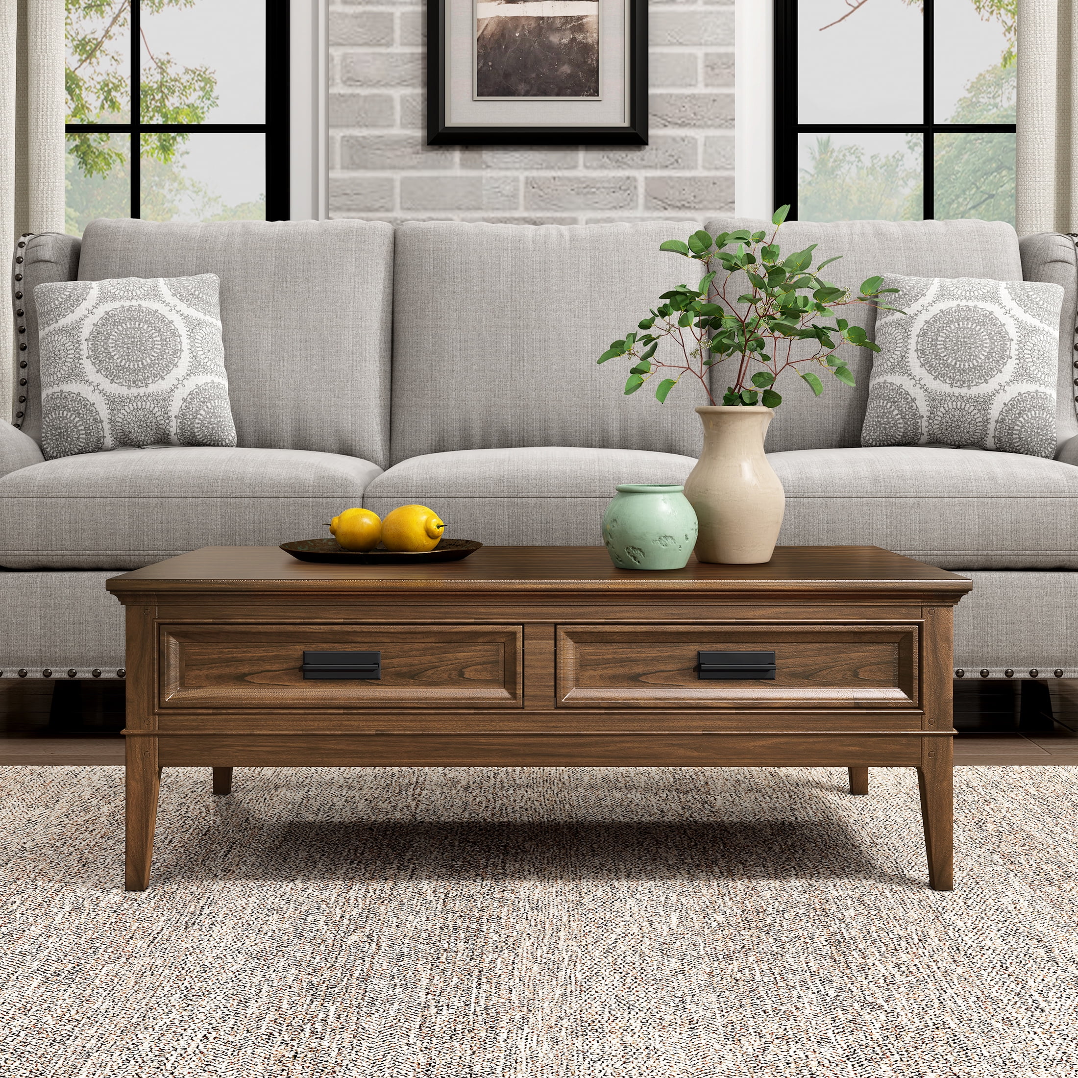 OakvillePark Kibler Coffee Table, Brown Cherry
