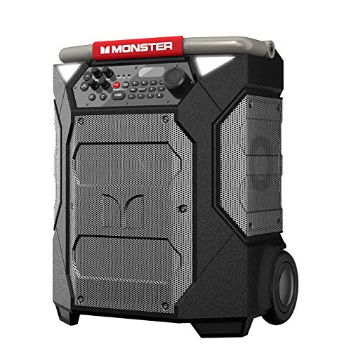 Monster Rockin’ Roller 270 Indoor/Outdoor Portable Bluetooth Speaker | up to 200W of 270 Degree Sound & up to 100 Hours of Playtime