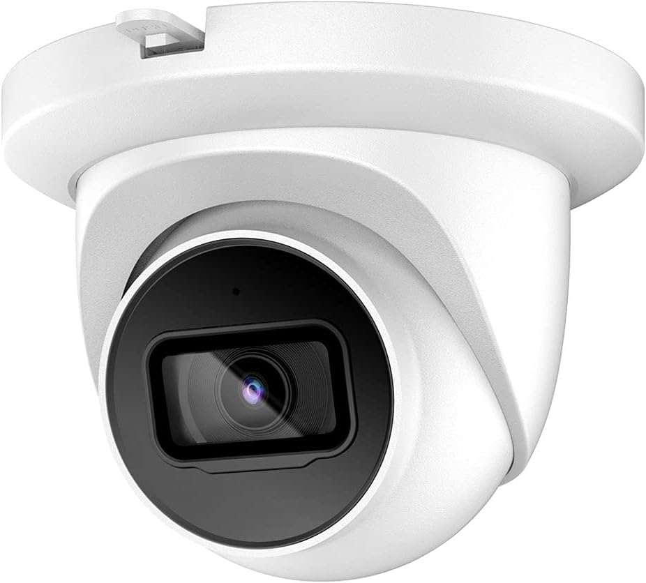 Starlight 4K 8MP Poe IP Camera with Low-Illumination Built-in Mic, 98ft Night Vision, IVS, H.265, SD Card Slot, WDR, 3D DNR, IP67