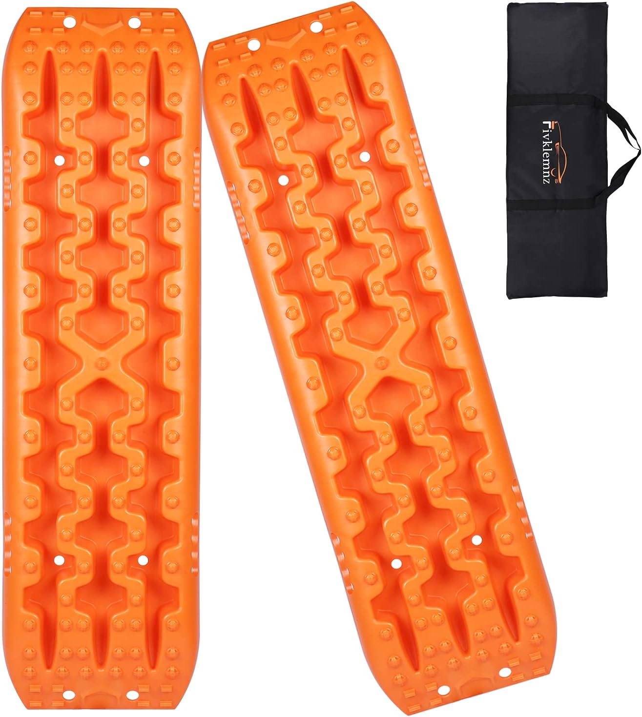 Recovery Boards Traction Tracks, One Pair Recovery Traction Mats, Tire Traction Boards Tool for Off-Road Truck, Cars, Sand, Snow, Mud