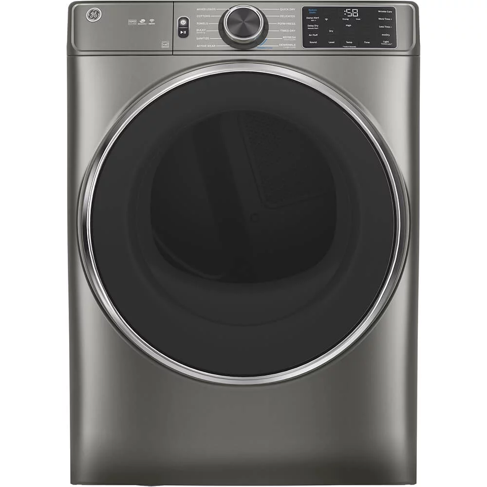 GE® 7.8 cu. ft. Capacity Smart Front Load Electric Dryer with Steam and Sanitize Cycle