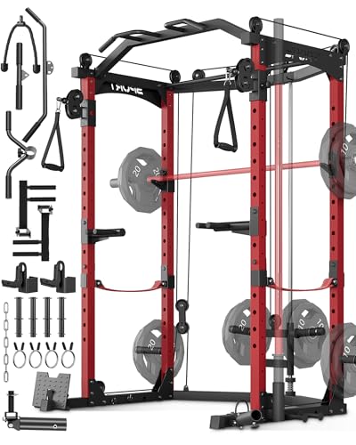 Power Cage, Multi-Functional Power Racks for Home Gym with Cable Crossover System