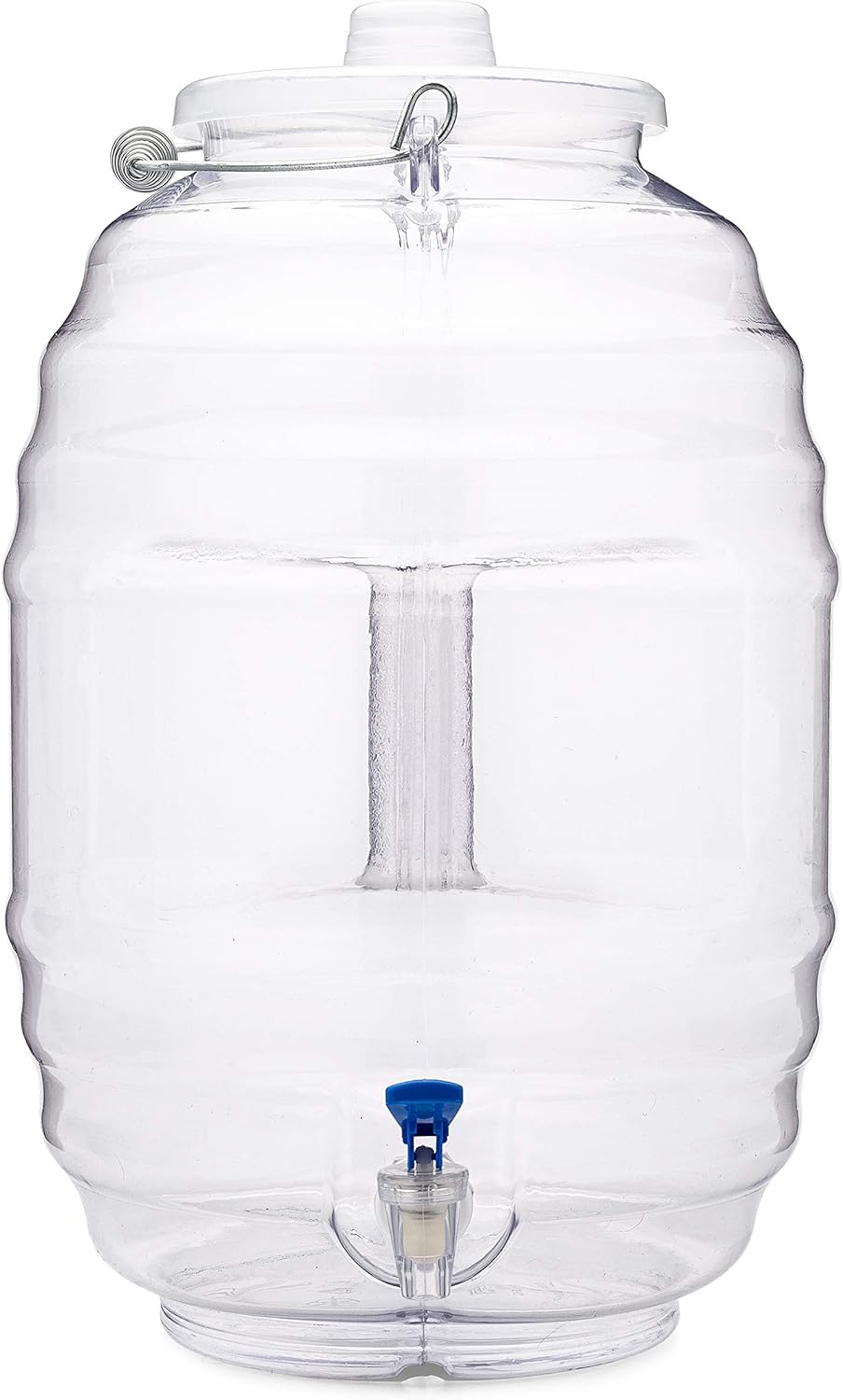 CHAMPS 5 Gallon Jug with Lid and Spout - Aguas Frescas Vitrolero Plastic Water Container - 5 Gallon Drink Dispenser