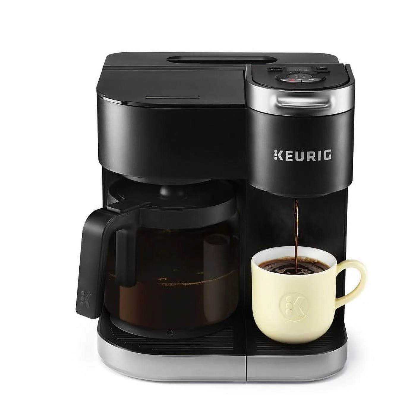 Keurig K-Duo Single Serve and Carafe Coffee Maker with 12 K-Cups (Black) - Radiant Selections