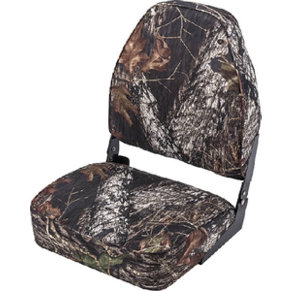 Wise High Back Camo Boat Seat Break Up Country