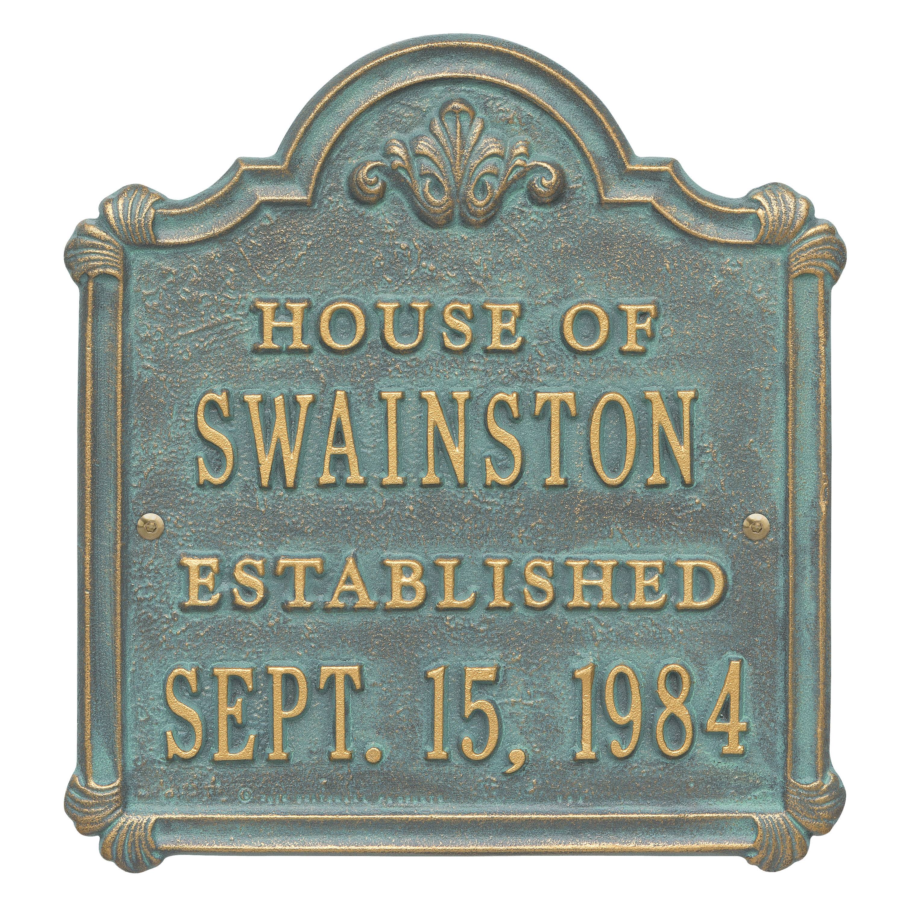 Whitehall Chatham Personalized Anniversary Wedding Plaque