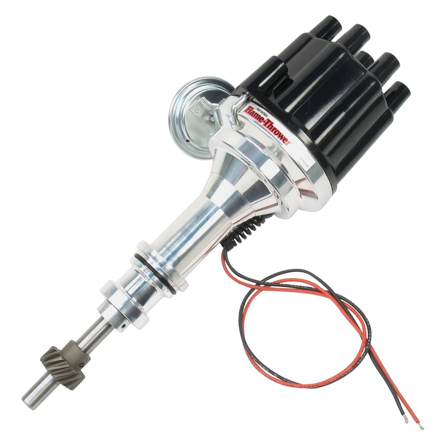 Pertronix D130700 Billet Distributor Ford SB Black Cap