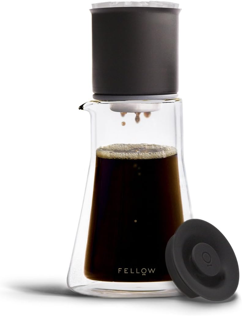 Fellow Stagg [XF] Pour-Over Coffee Maker Set - Kit Includes Stagg [XF] Pour-Over Dripper, Stagg Double Wall Glass Carafe