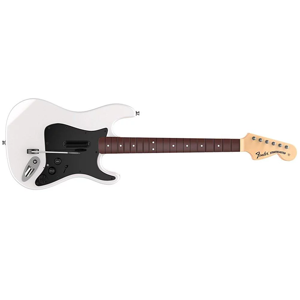 rock band 4 wireless fender stratocaster guitar controller for playstation 4 - white - Radiant Selections