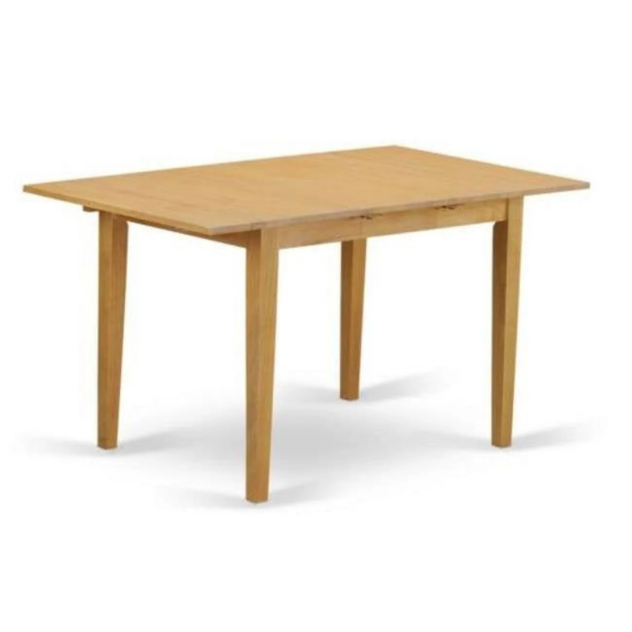 NFT-OAK Norfolk rectangular dinette kitchen table 32 in. 54 in. with 12 in. Butterfly Leaf -Oak Finish., Oak