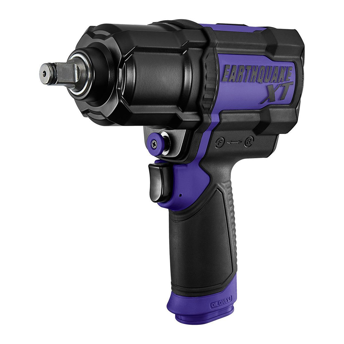 EARTHQUAKE XT 1/2 in. Composite Air Impact Wrench, Twin Hammer, 1200 ft-lbs, Purple