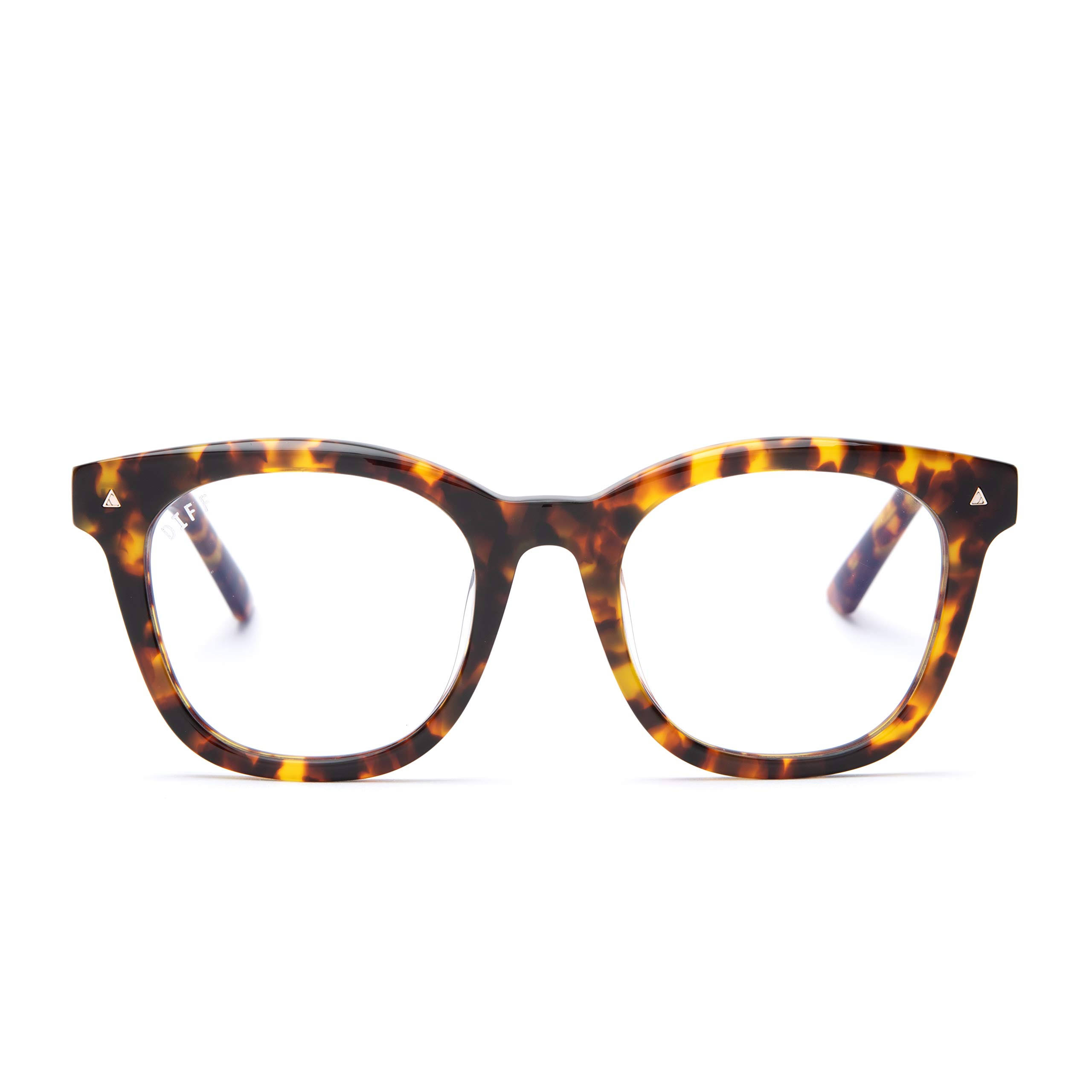 Diff Ryder 52mm Blue Light Blocking Optical Glasses - Amber Tortoise