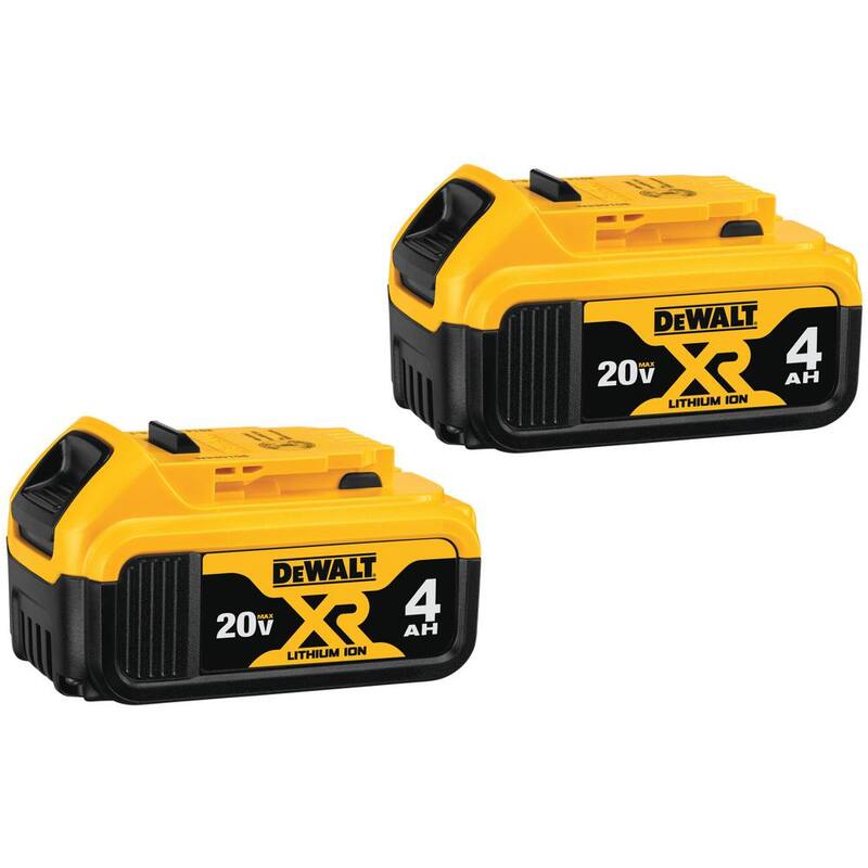 20V MAX XR Premium Lithium-Ion 4.0Ah Battery Pack (2 Pack)