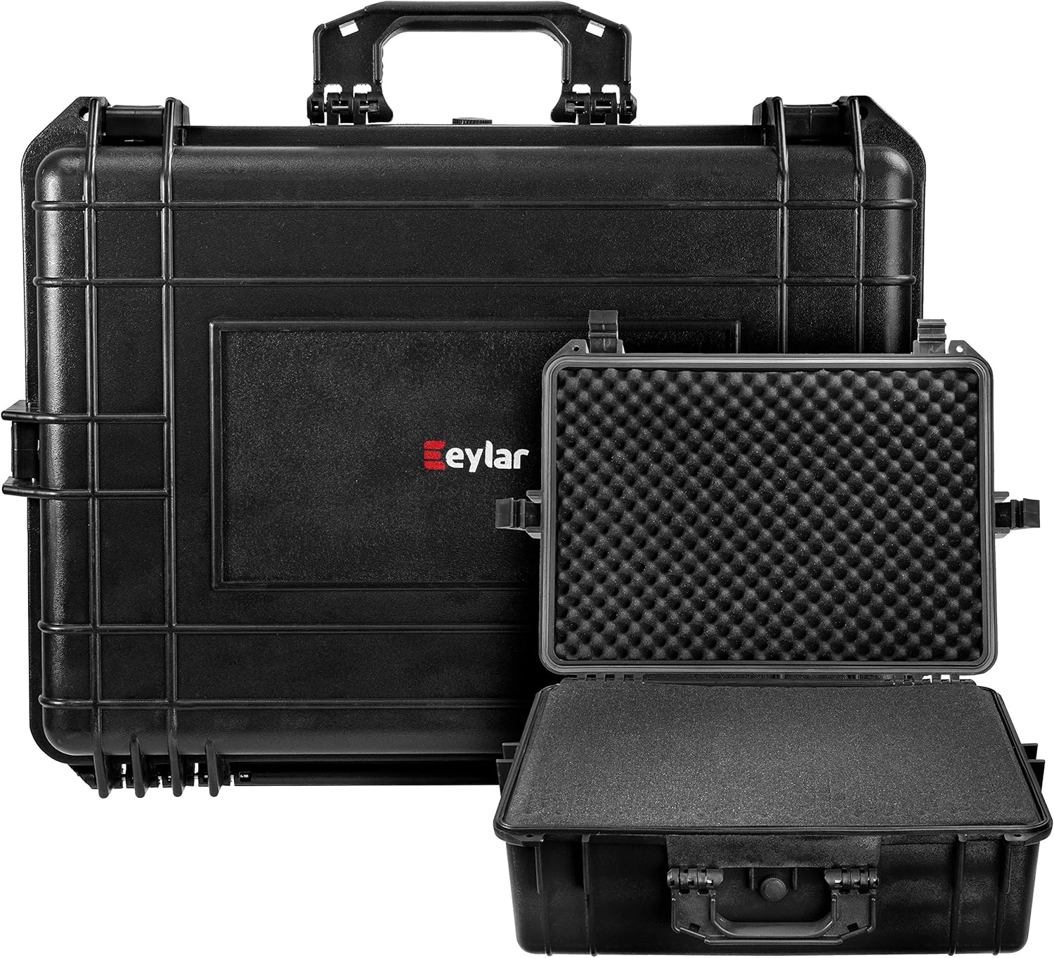 Eylar Large 22.4 inch Protective Gear, Camera, Tools, Equipment Hard Case Waterproof w/ Foam Black
