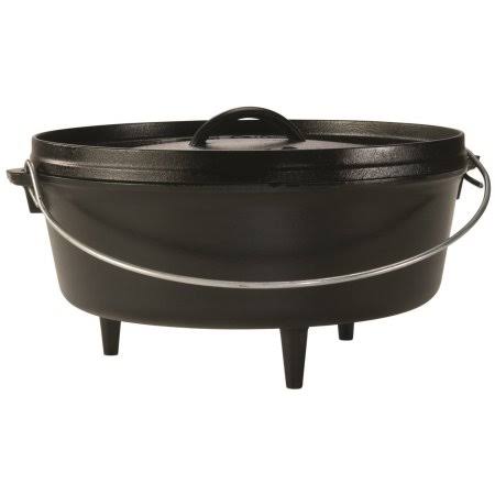 L12CO3 Cast Iron Camp Dutch Oven, 6 Quart 6 qt, Ship from USA，Brand Lodge