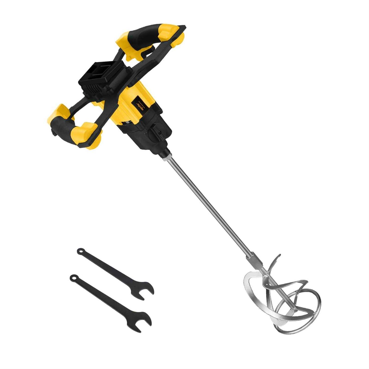 Cordless Mud Mixer for Dewalt 20V Max Battery Concrete Mixer Portable Brushless Cement Mixer Handheld Electric Mortar Mixer for Mixing Mud