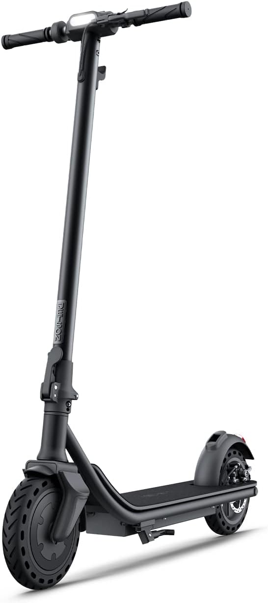 Jetson Racer Electric Scooter, 15 miles per hour, 16 miles Max Range, Twist Throttle, 250-Watt Motor, LCD Display, 3 Speed Modes, Ages 12+, Black