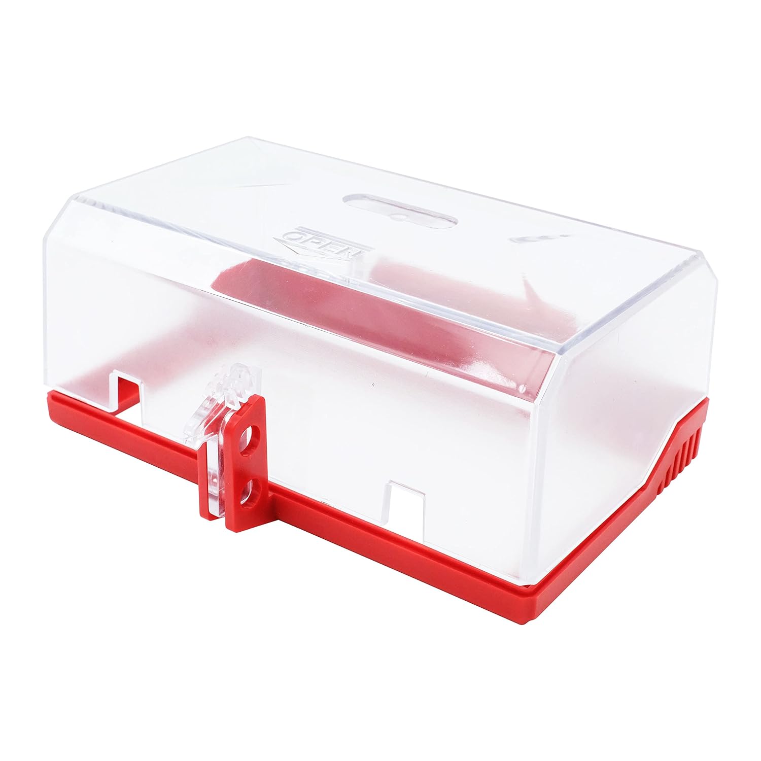 TRADESAFE Emergency Stop Button Lockout, XL Rectangular Lockout, Box Type Transparent Push Start Button Cover, Lockable Push Button Switch Cap