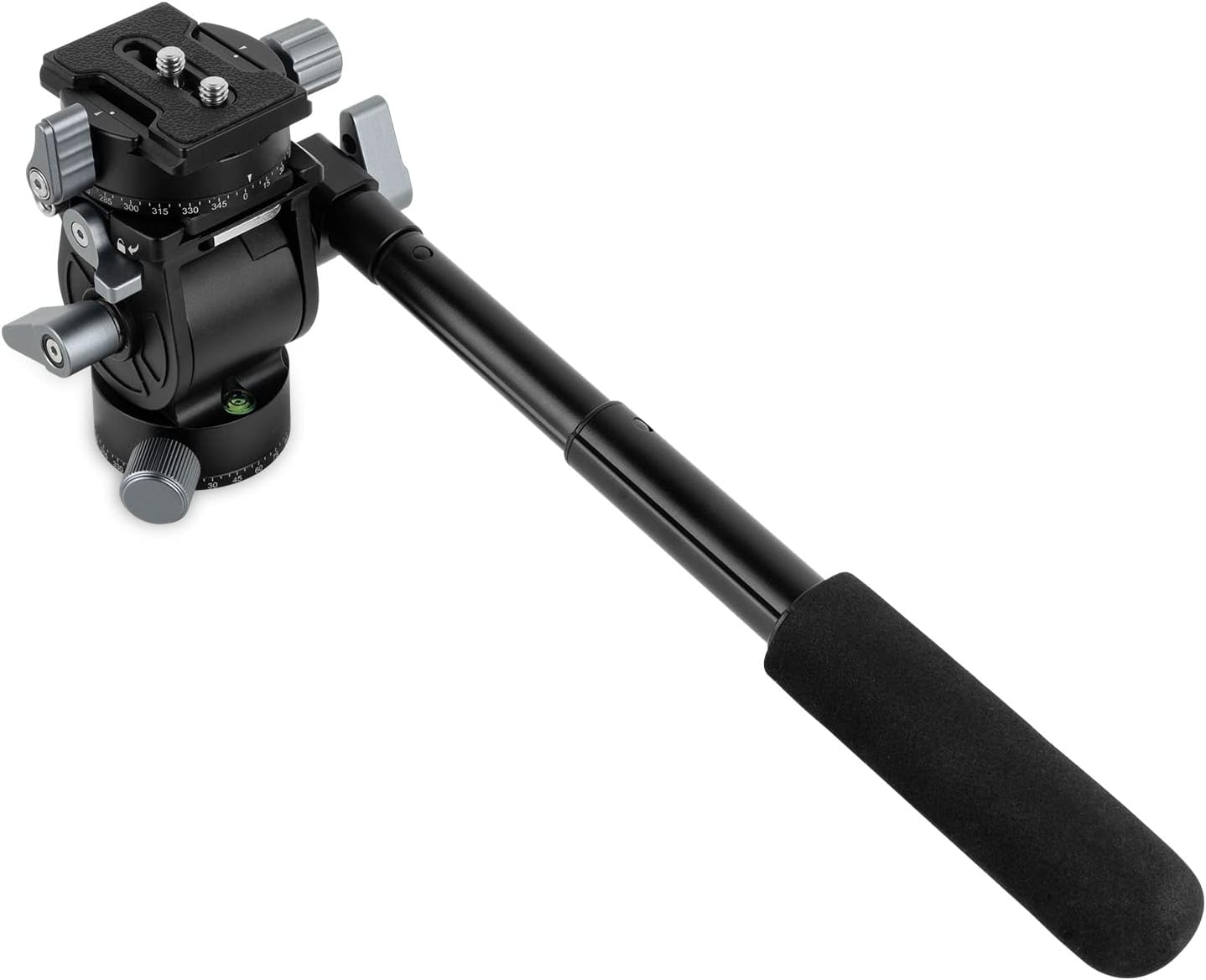 SmallRig Video Head, Tripod Head with Quick Release Plate for Arca Swiss and Lever Adjustable, Pan Head for Compact Video Cameras