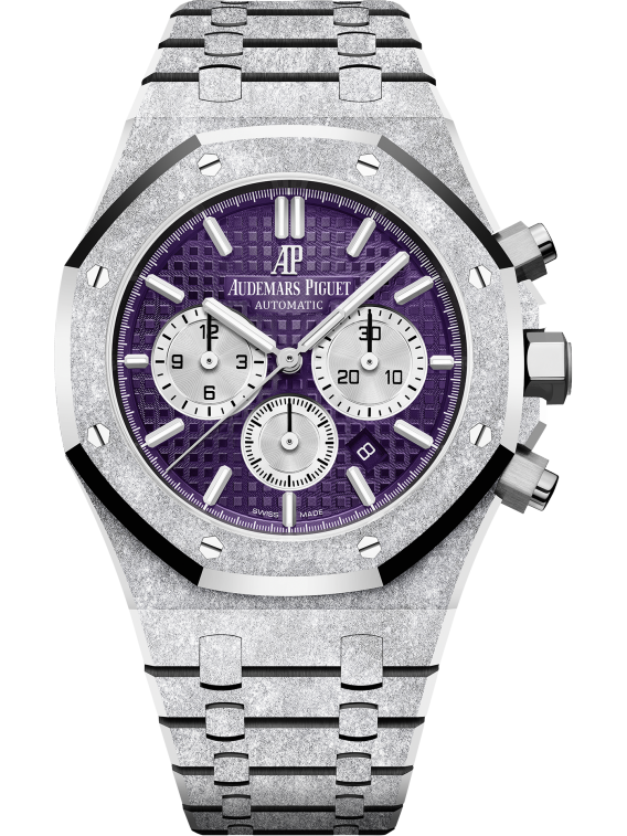 ROYAL OAK FROSTED GOLD CHRONOGRAPH Plum purple Dial 41mm