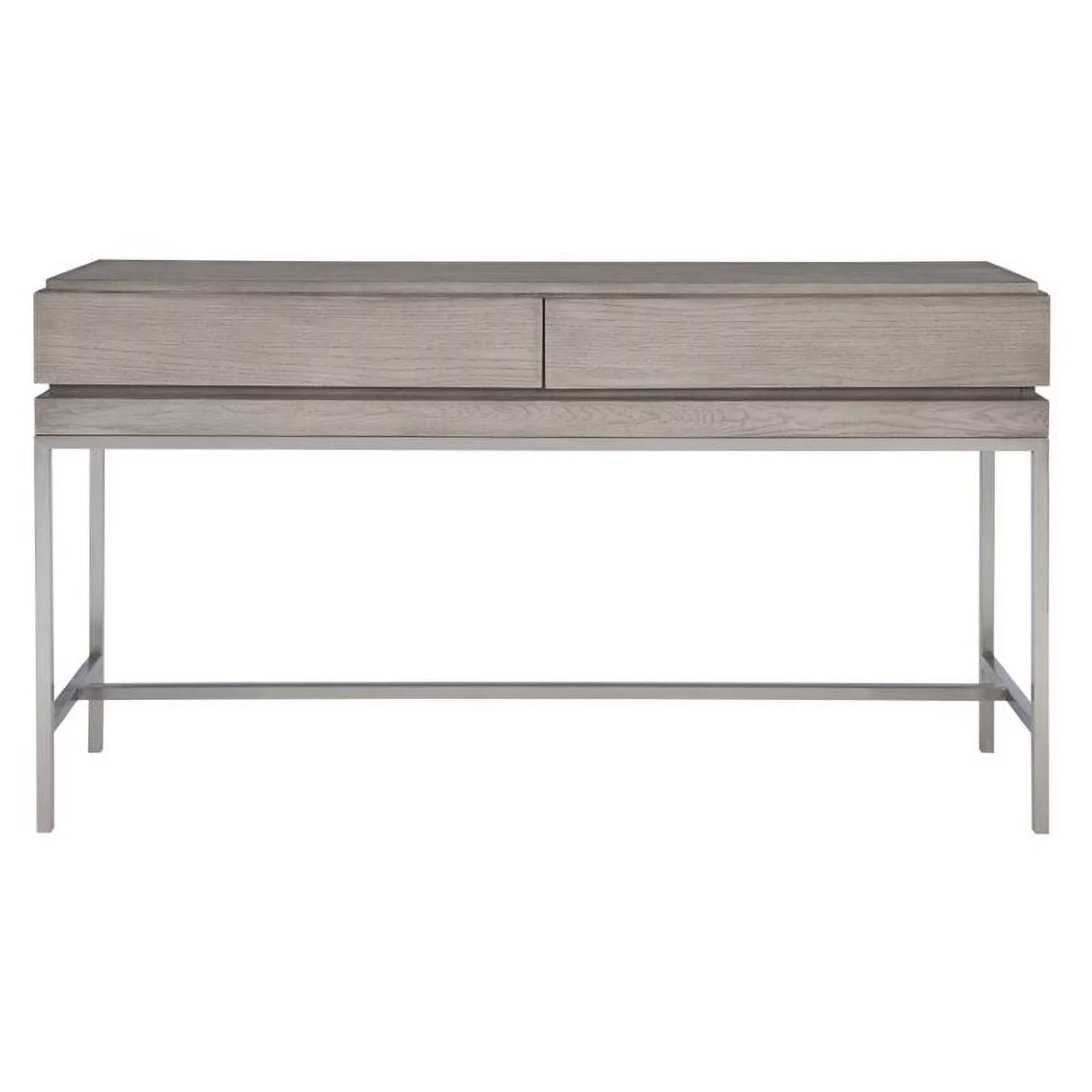 Allora Modern Oak Console Table in Mushroom Gray
