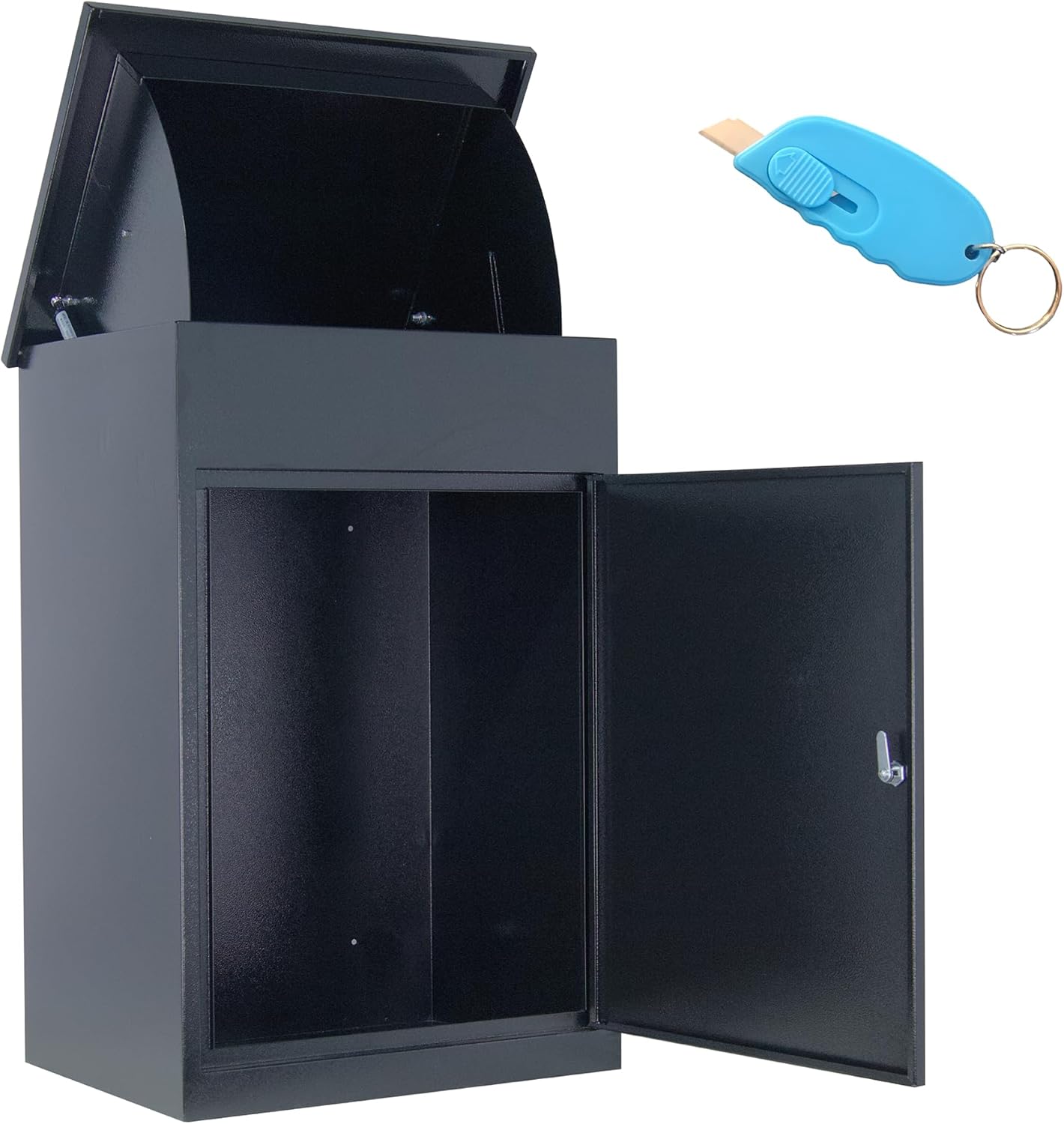 Galvanized Steel Home Parcel Box, Package Drop Box, Extra Large Mailbox, Parcel Box for Porch Delivery, Wall Mounted Lockable Anti-Theft for Porch