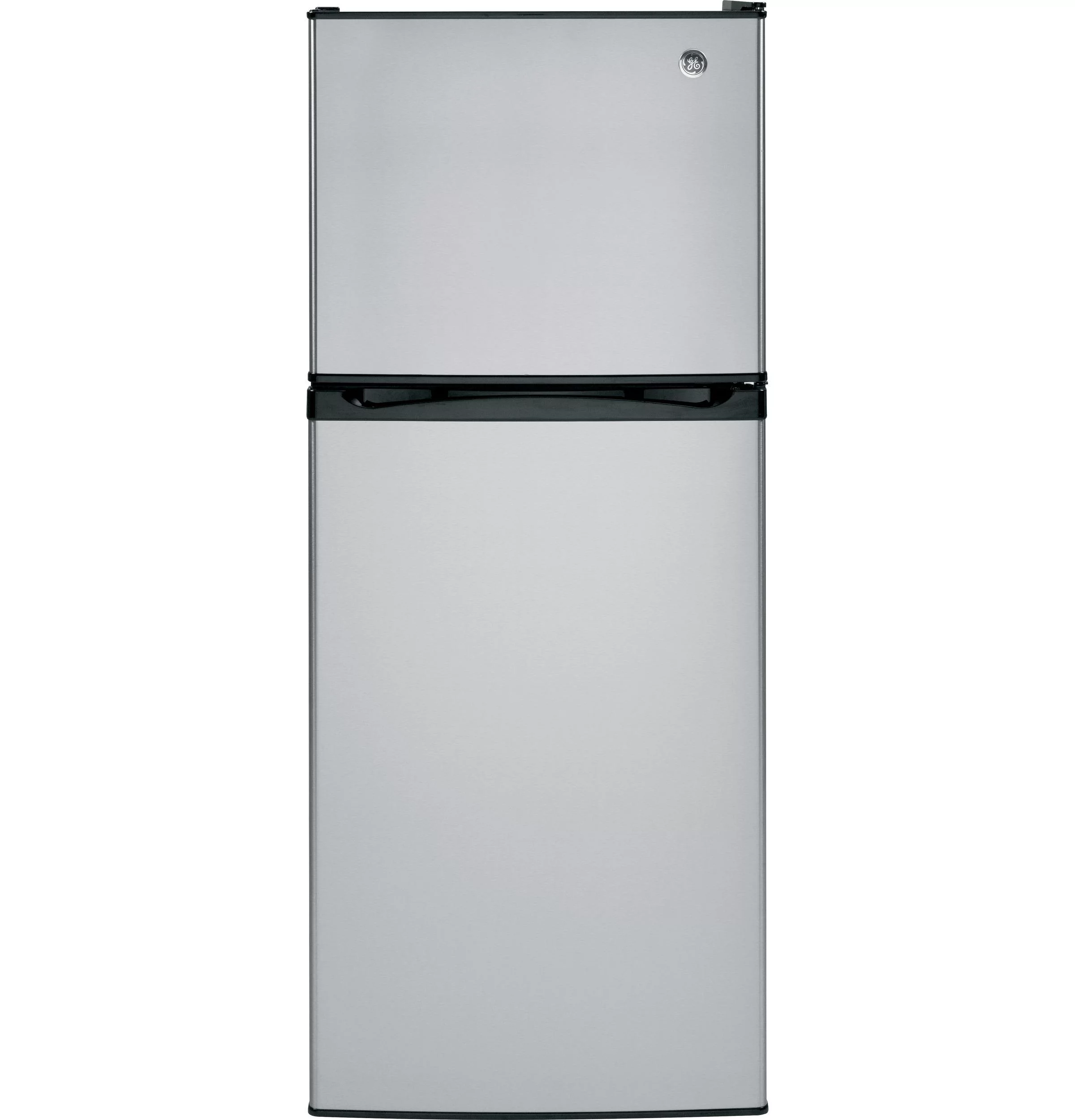 GE Appliances GPE12FSKSB 24 Inch Freestanding Top Freezer Refrigerator Stainless Steel