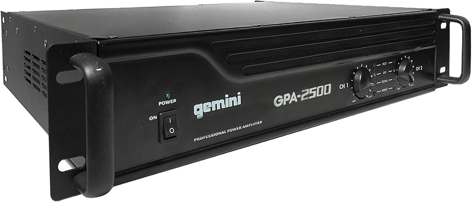 Gemini GPA-2500 3000W Professional DJ Power Amplifier