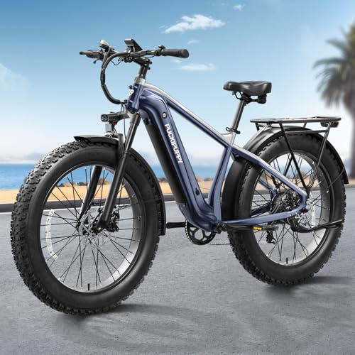 Electric Bike for Adults with 960W(Peak), 26" Fat Tire Electric Mountain Bike，48V 15AH Removable Battery Ebike