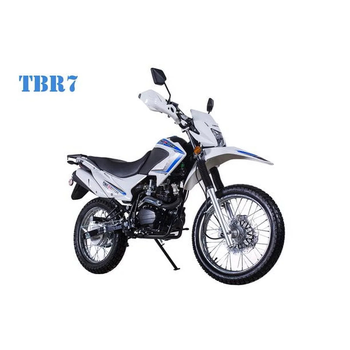White Taotao TBR7 On Electric Start, Kick Start