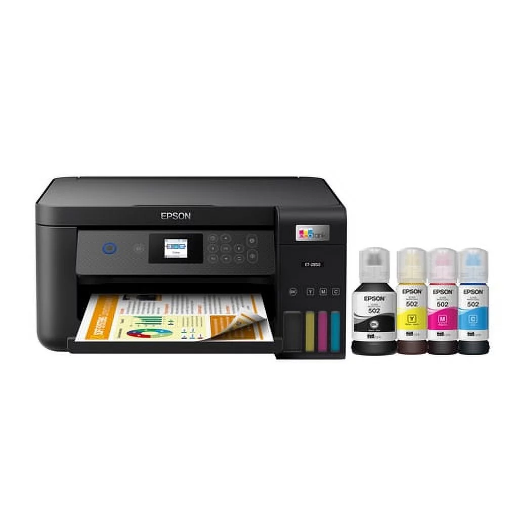 Epson EcoTank ET-2850 Wireless Color All-in-One Cartridge-Free Supertank Printer with Scan