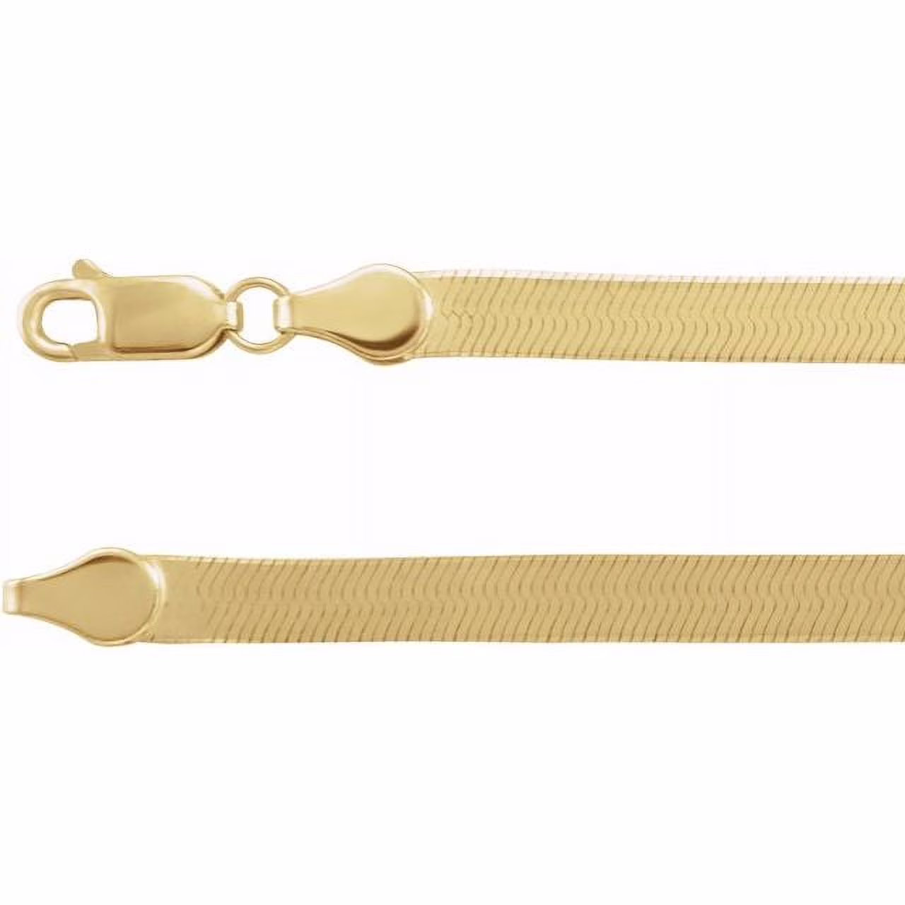 14K Yellow 4.6 mm Flexible Herringbone 16" Chain CH1110:101:P